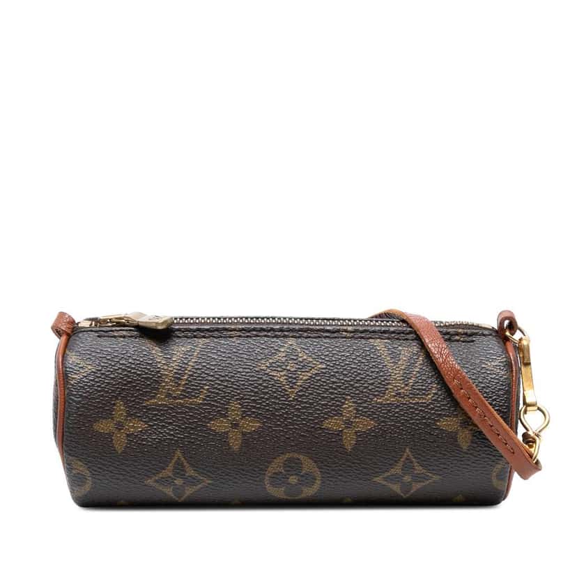 Louis Vuitton Monogram Papillon Pochette Brown Good condition - Front View