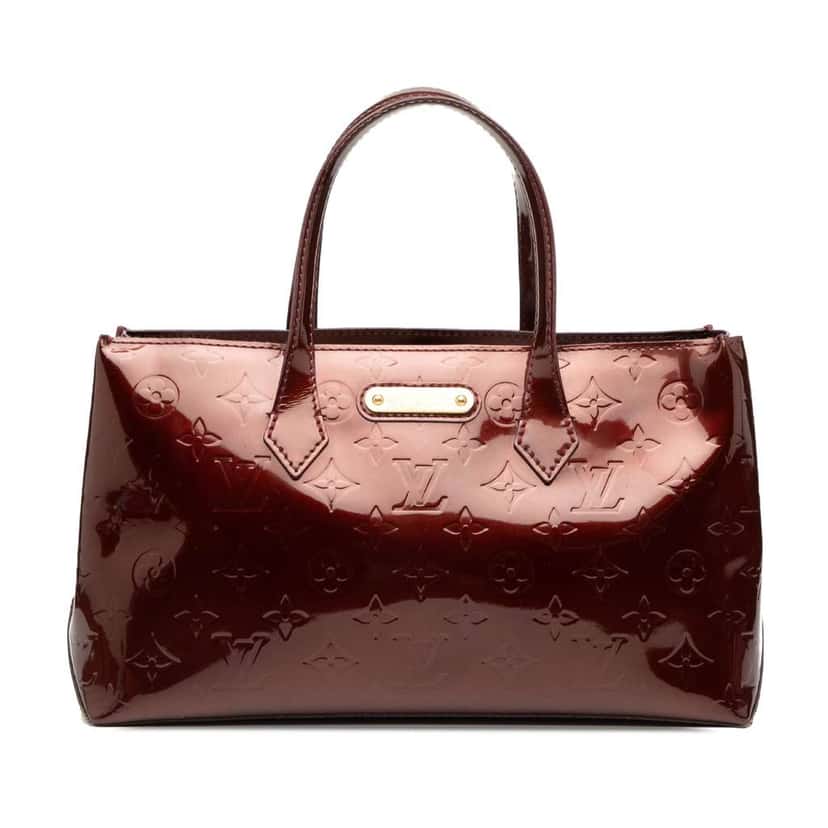 Louis Vuitton Monogram Vernis Wilshire PM Red Leather Fair condition - Front View