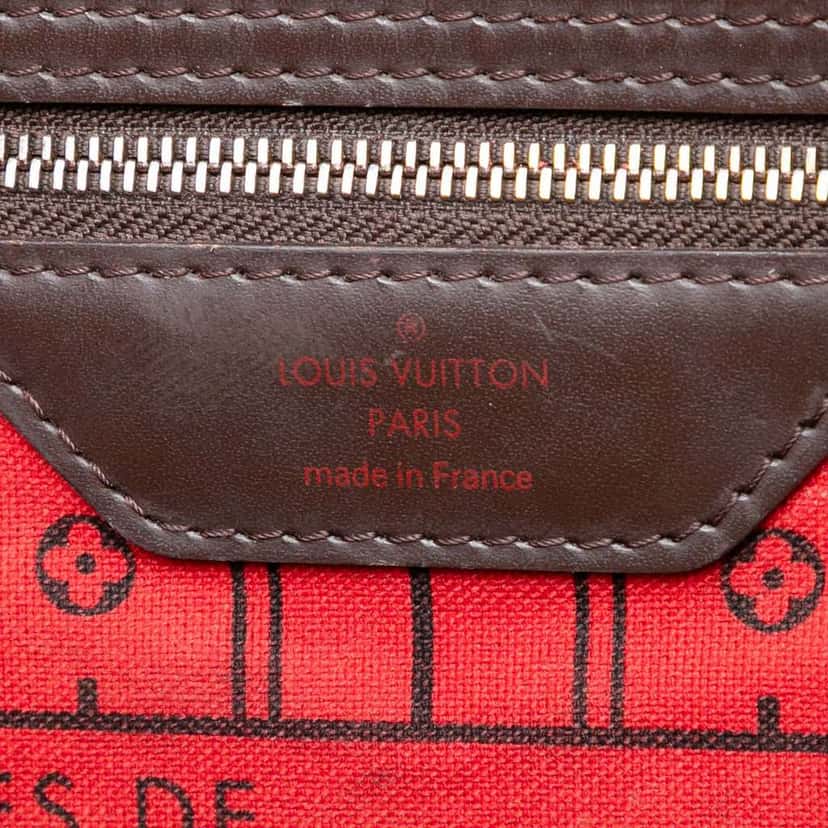 Louis Vuitton Damier Ebene Neverfull GM Brown Good condition - Box View