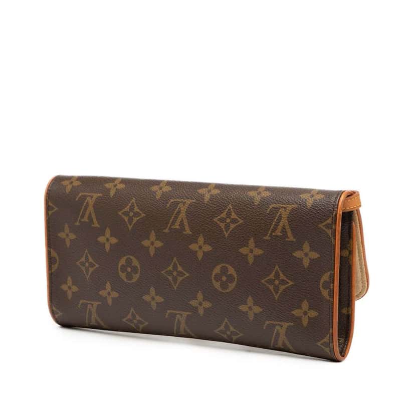 Louis Vuitton Monogram Pochette Twin GM Brown Good condition - Back View