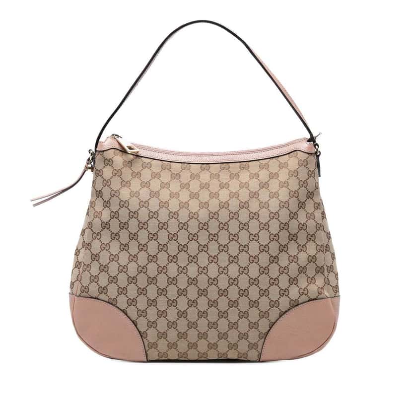 Gucci GG Canvas Bree Shoulder Bag Brown Canvas Good condition - Front View