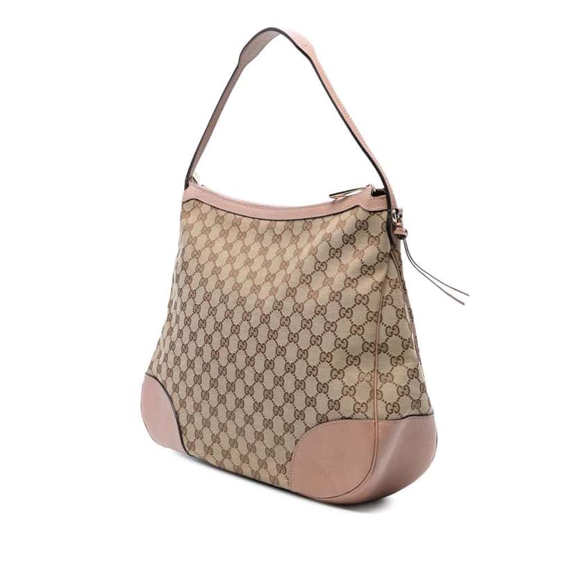 Gucci GG Canvas Bree Shoulder Bag Brown Canvas Good condition - Back View