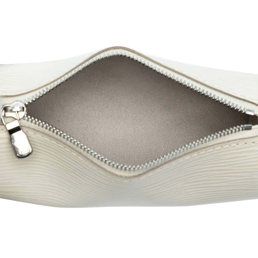 Louis Vuitton Epi Pochette Papillon White Leather Good condition - Model View