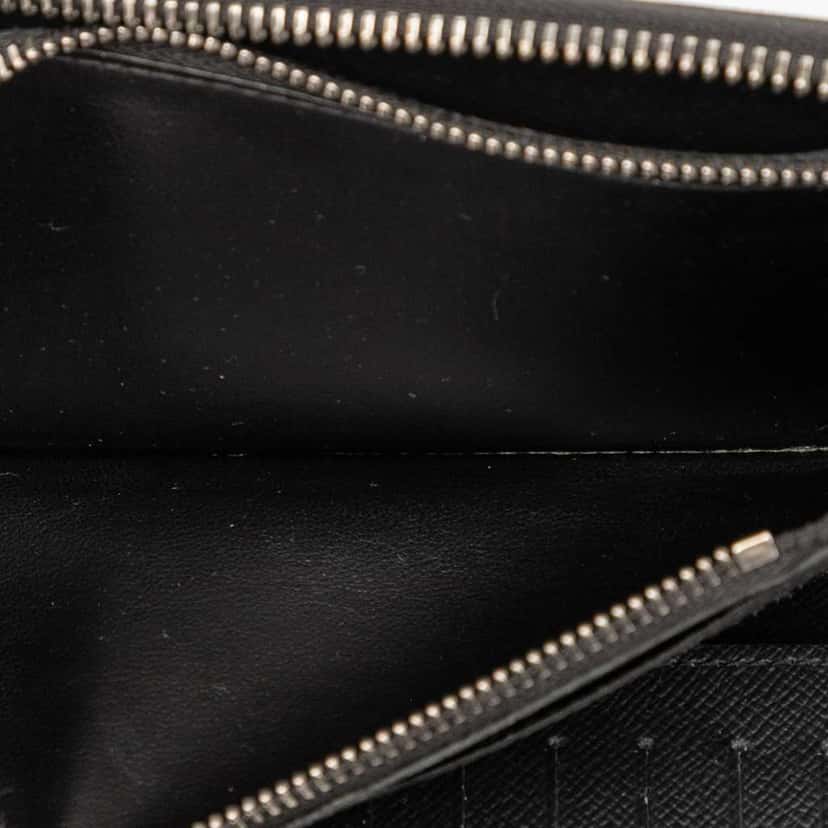 Louis Vuitton Monogram Eclipse Vertical Zippy Wallet Black Good condition - Box View