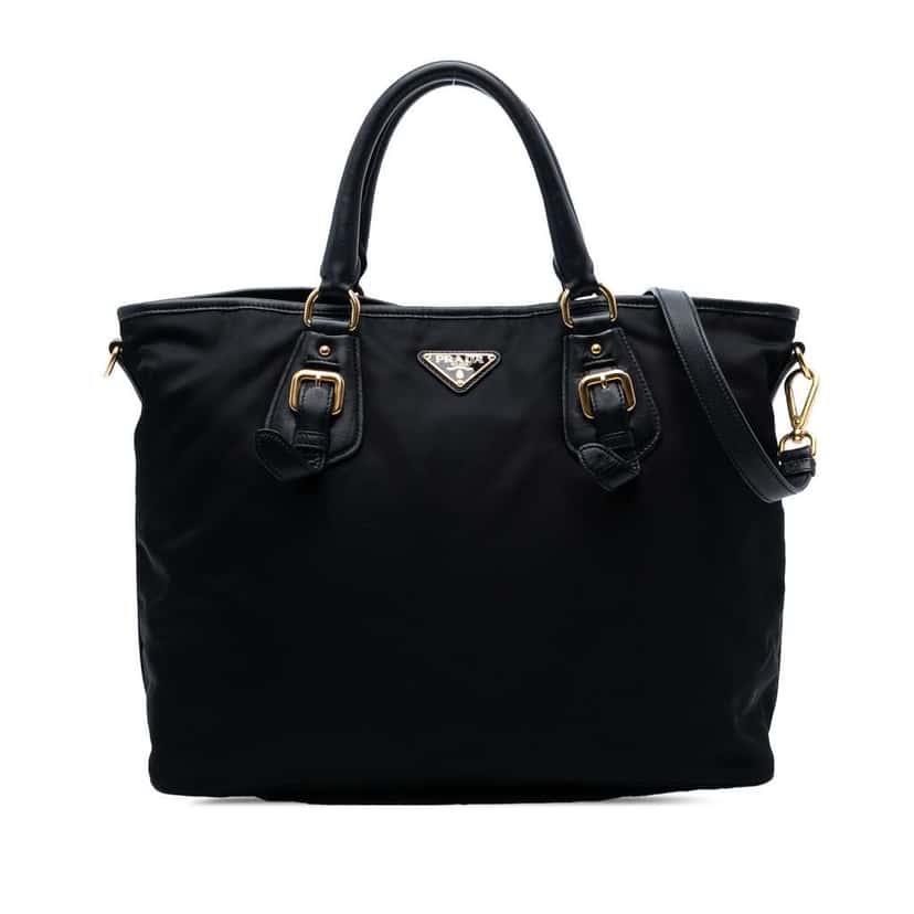 Prada Tessuto Satchel Black Good condition - Front View