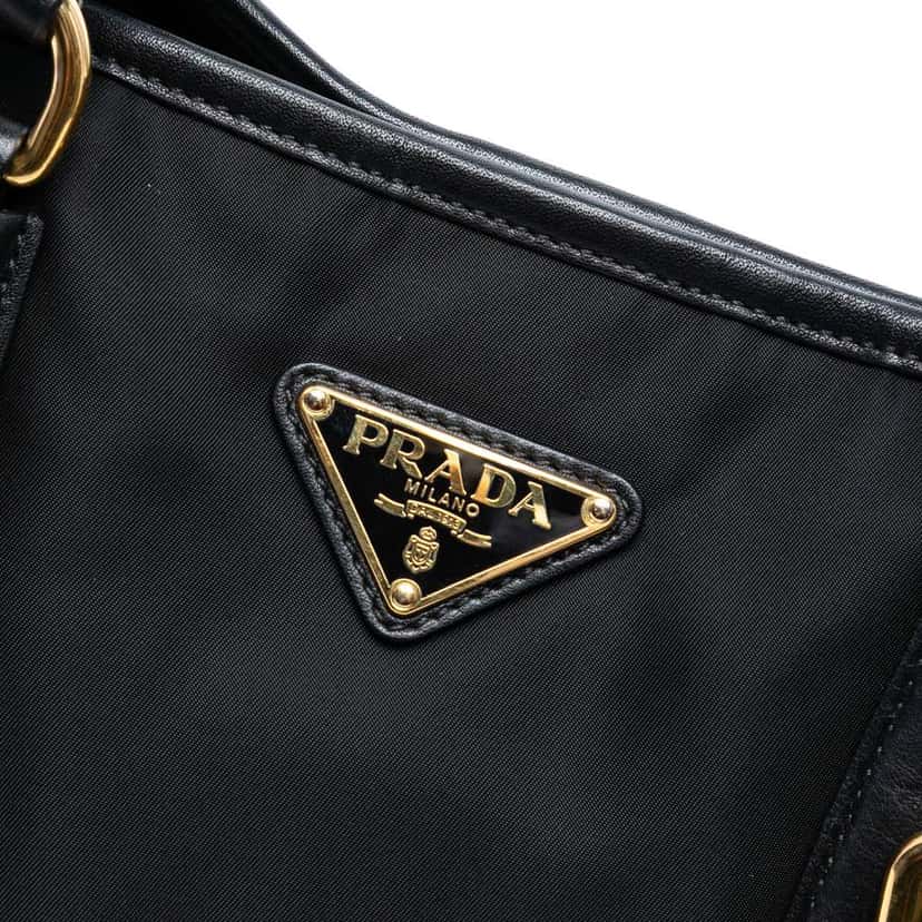 Prada Tessuto Satchel Black Good condition - Box View