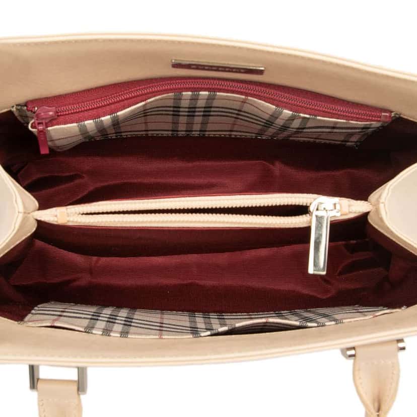 Burberry Leather Handbag Brown Leather Good condition - Model View