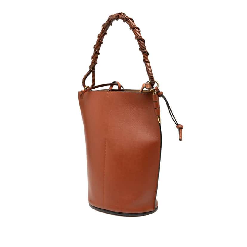 Loewe Leather Gate Bucket Bag Brown Leather Good condition - Back View