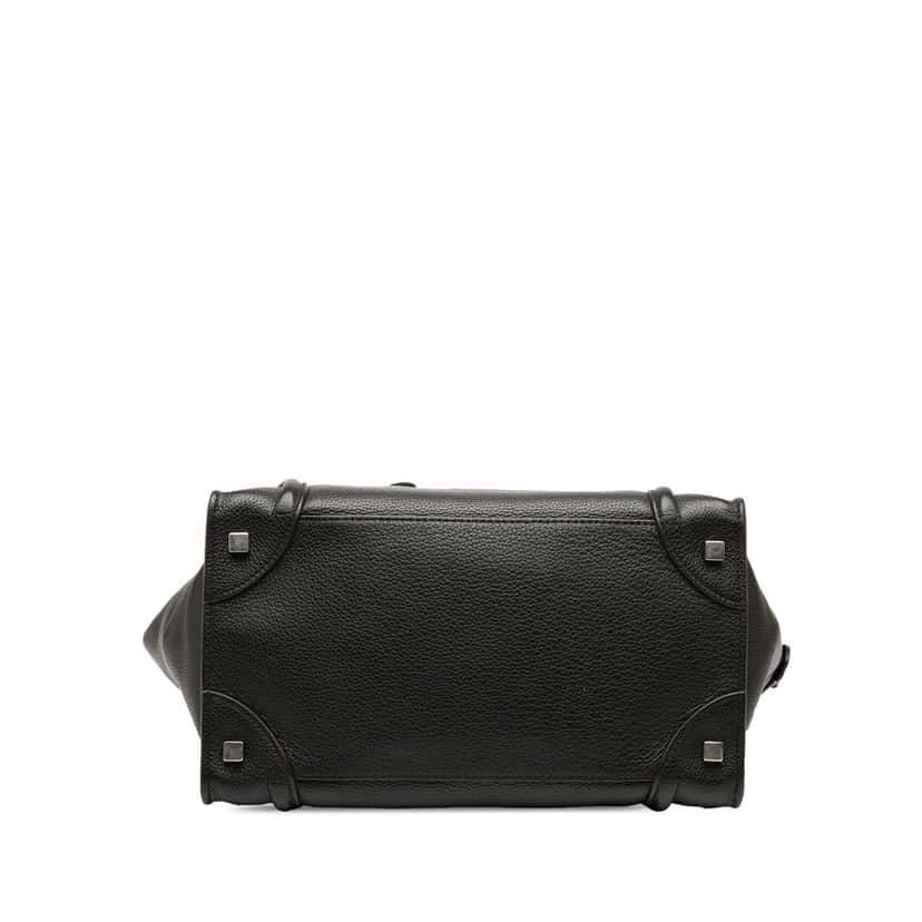 Celine Mini Luggage Leather Tote Black Leather Good condition - Inside View