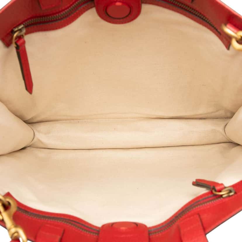 Gucci GG Supreme Web Bosco Satchel Brown Canvas Good condition - Model View