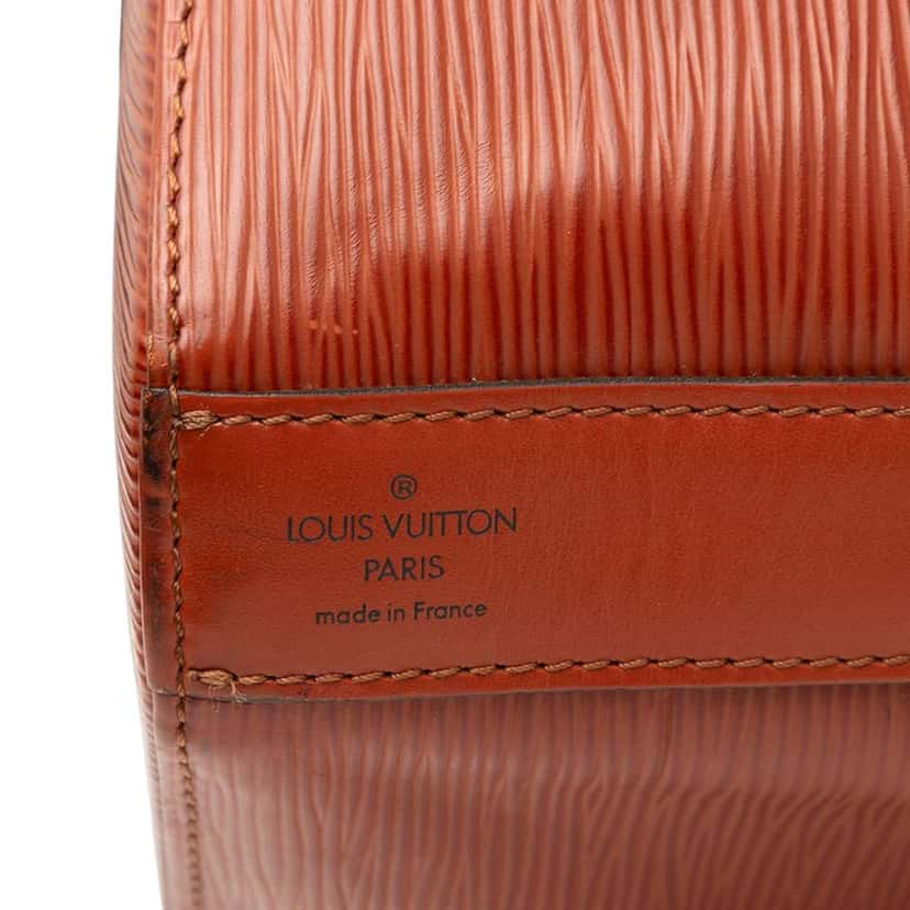 Louis Vuitton Epi Sac D Epaule GM Brown Leather Good condition - Box View