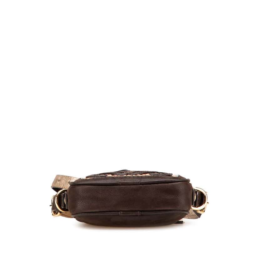 Loewe Mini Anagram Leather Tassel Crossbody Brown Leather Good condition - Inside View