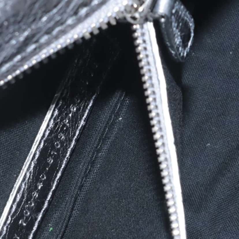Balenciaga XS Metallic Lambskin Motocross Neo Cagole Silver Leather Good condition - Box View