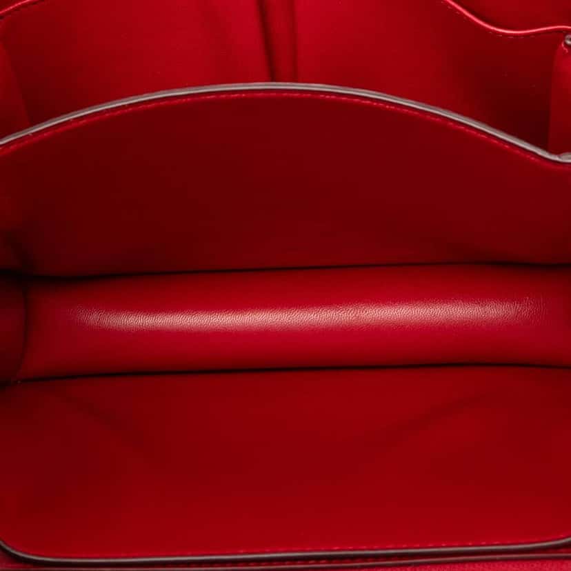 Celine Medium Calfskin Classic Box Red Leather Good condition - Model View