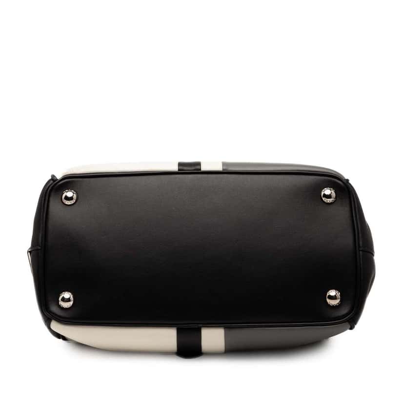 Prada Leather Baiadera Frame Bag Grey Leather Good condition - Inside View