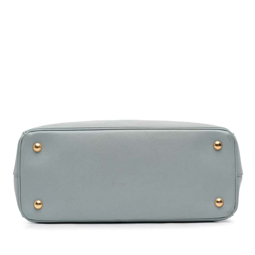 Prada Medium Saffiano Lux Galleria Satchel Blue Leather Good condition - Inside View