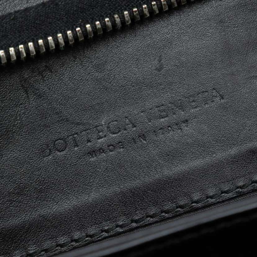 Bottega Veneta Nappa Intrecciato Business Bag Black Leather Good condition - Box View