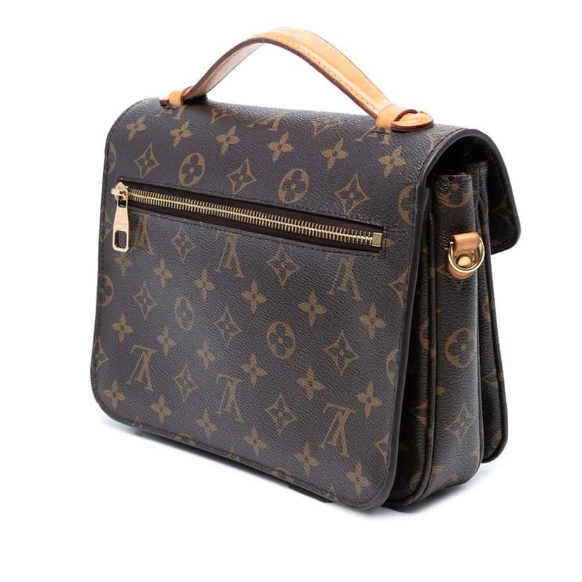 Louis Vuitton Monogram Pochette Metis Brown Good condition - Back View