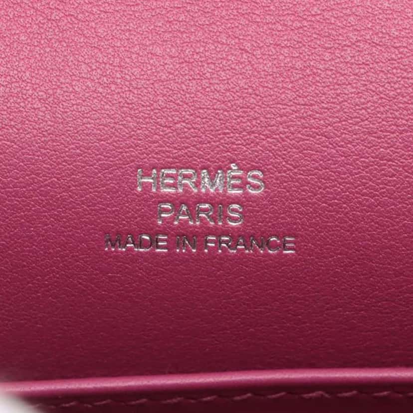 Hermès Swift Kelly Pochette 22 Purple Leather Good condition - Box View