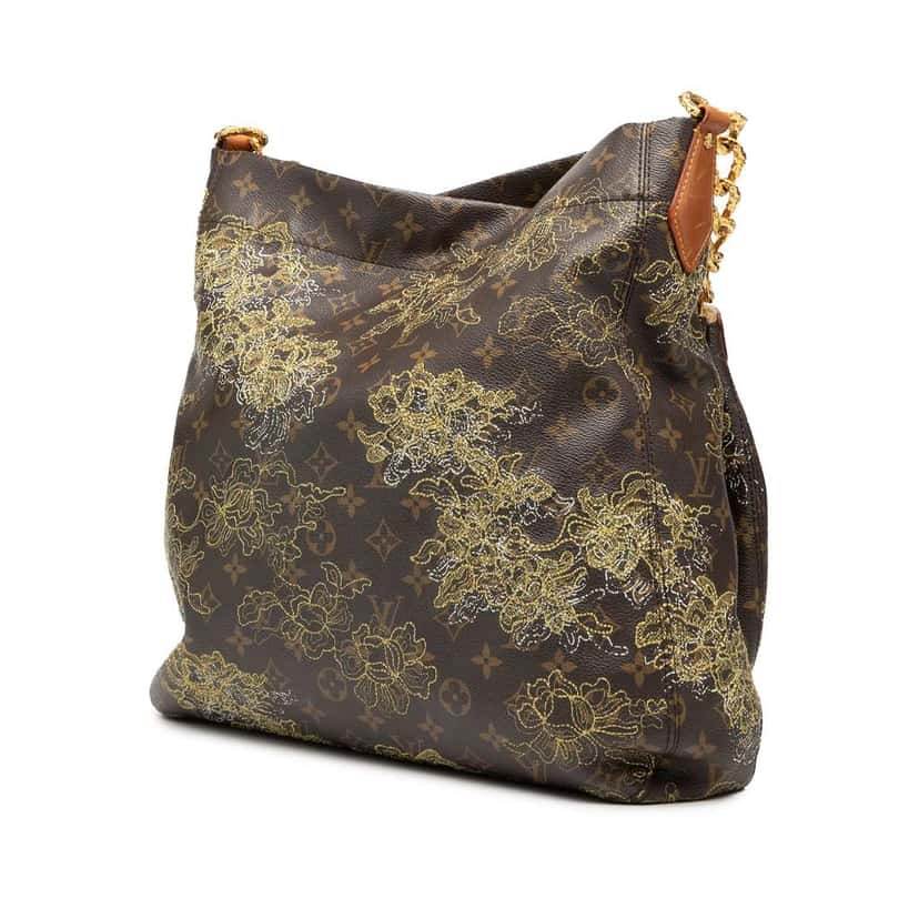 Louis Vuitton Limited Edition Monogram Dentelle Fersen Brown Good condition - Back View
