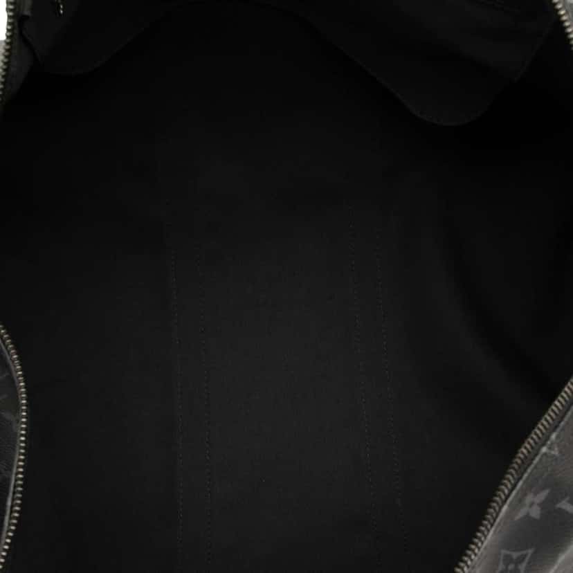 Louis Vuitton Monogram Eclipse Keepall Bandouliere 55 Black Good condition - Model View