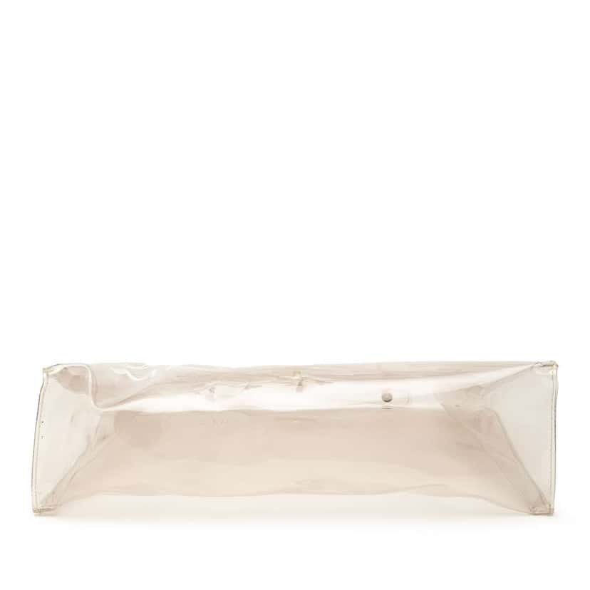 Hermès Vinyl Souvenir De L Exposition Kelly Handbag White Good condition - Inside View
