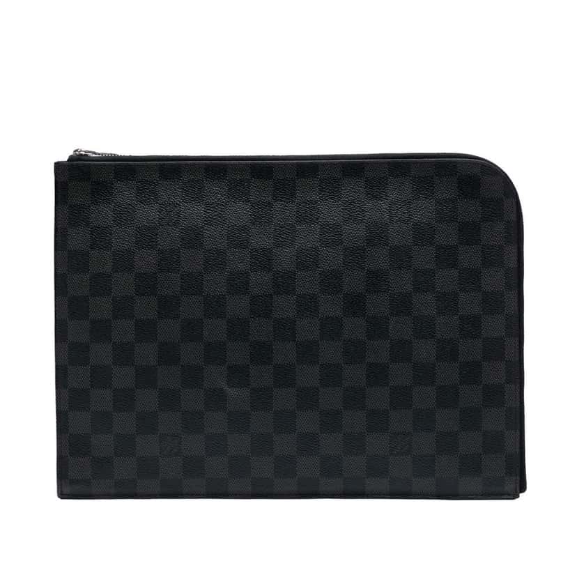 Louis Vuitton Damier Graphite Pochette Jour GM Black Good condition - Front View