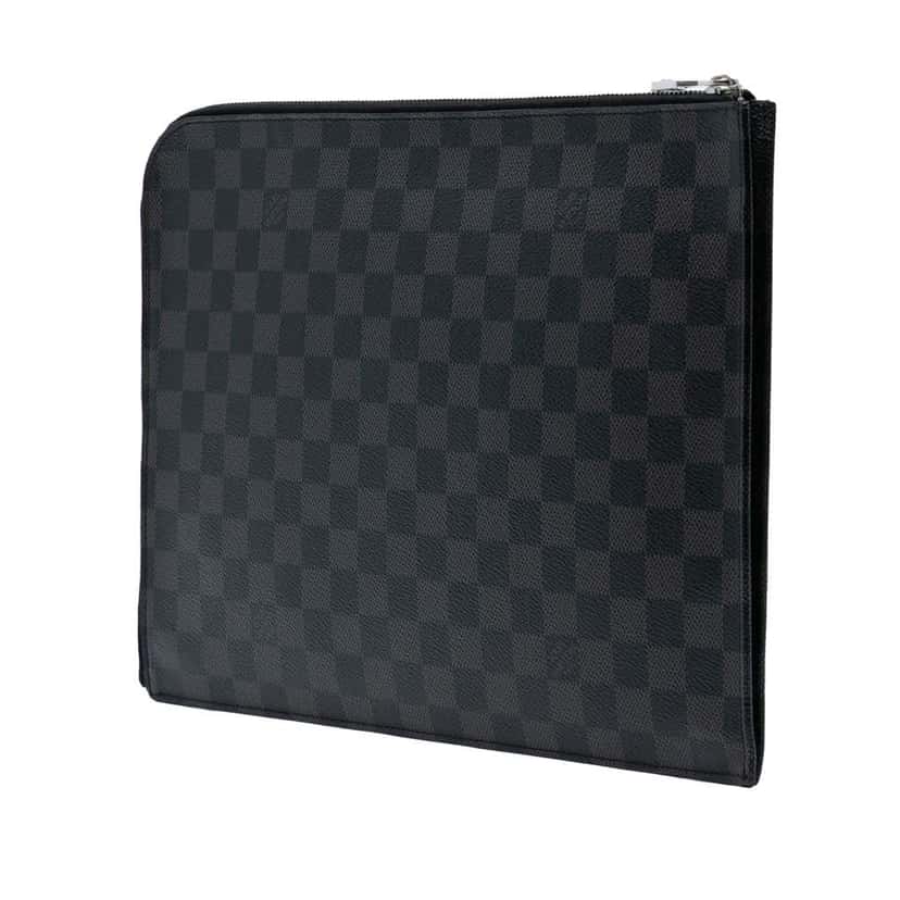 Louis Vuitton Damier Graphite Pochette Jour GM Black Good condition - Back View
