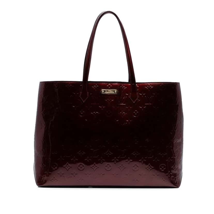 Louis Vuitton Monogram Vernis Wilshire GM Red Leather Good condition - Front View
