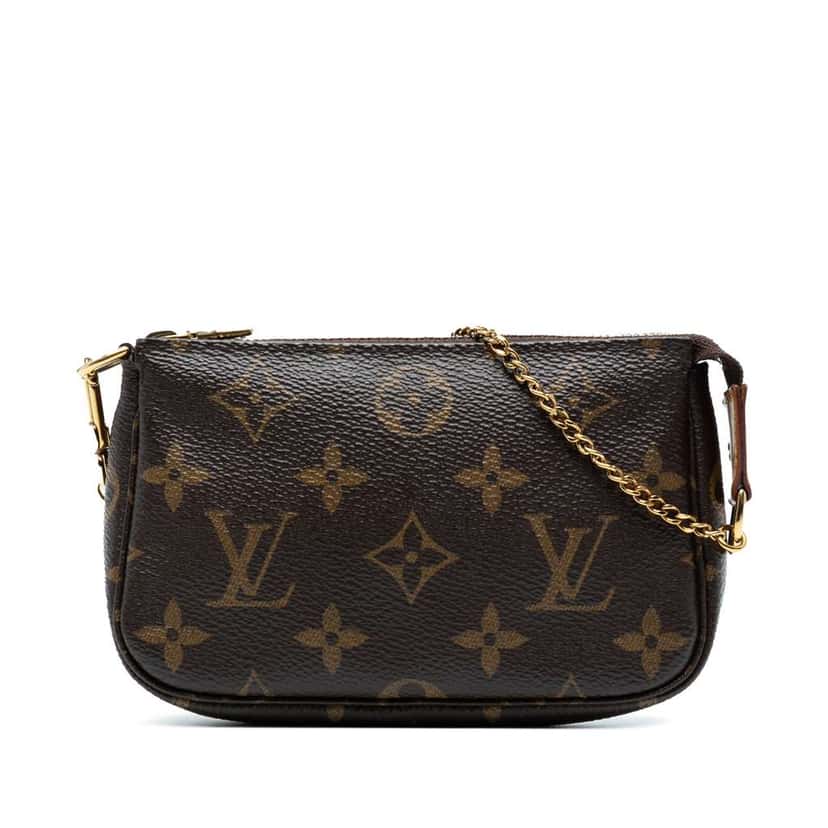 Louis Vuitton Monogram Mini Pochette Accessoires Brown Good condition - Front View