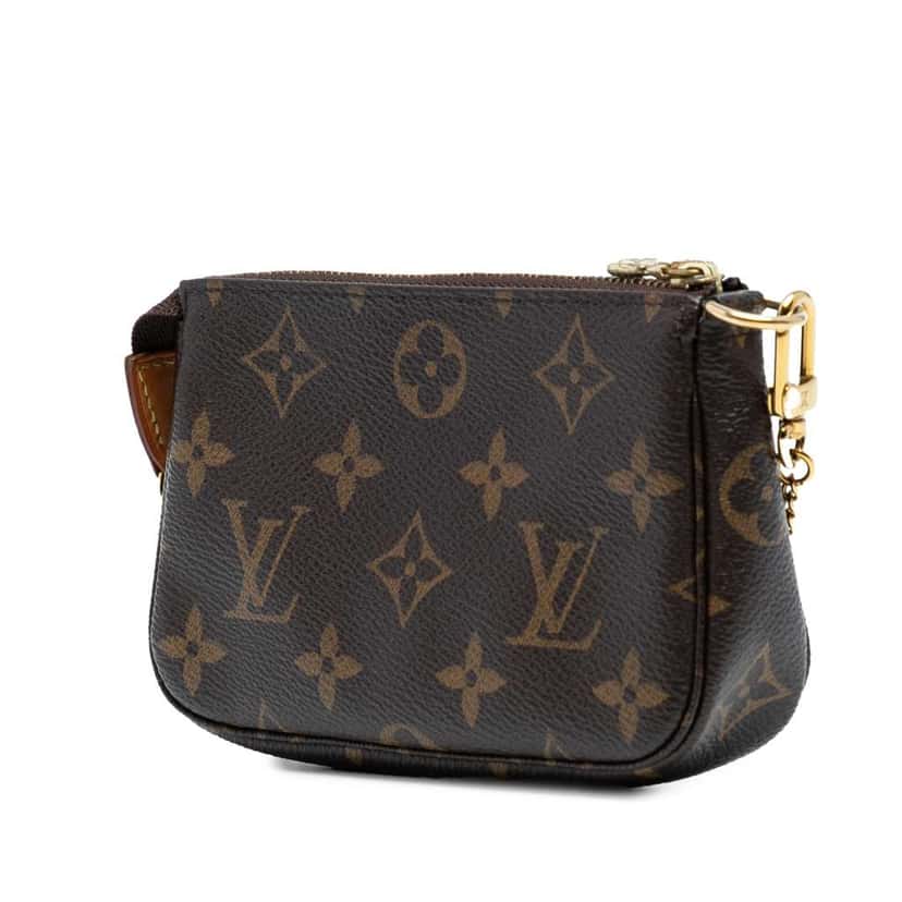 Louis Vuitton Monogram Mini Pochette Accessoires Brown Good condition - Back View
