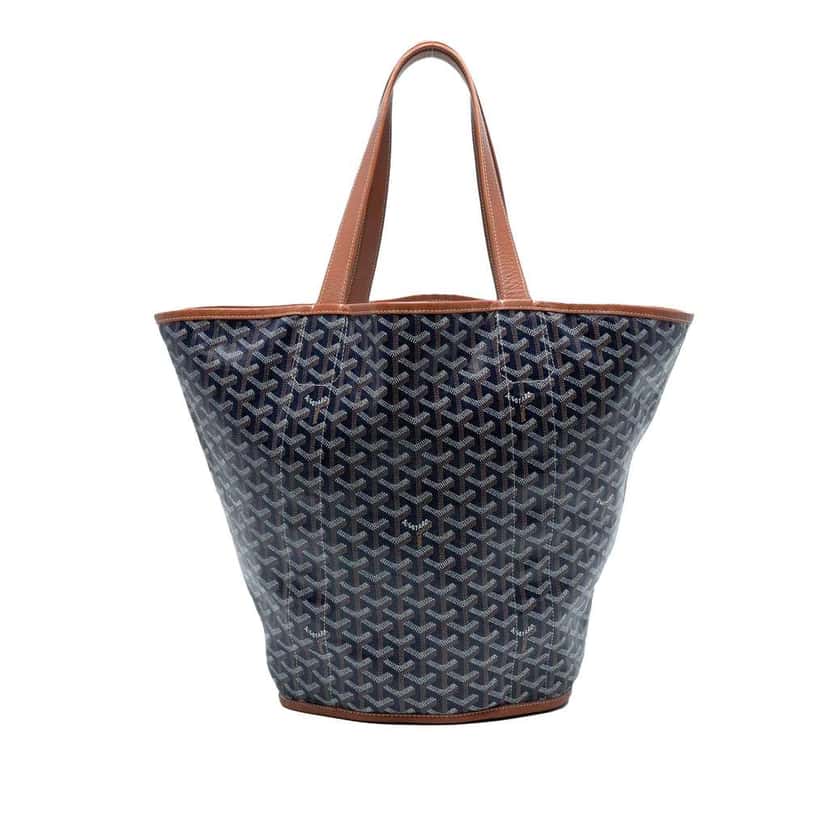 Goyard Goyardine Reversible Belharra Tote Blue Canvas Very good condition - Front View