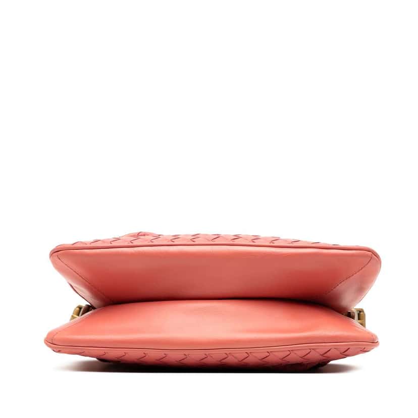 Bottega Veneta Nappa Intrecciato Crossbody Pink Leather Very good condition - Inside View