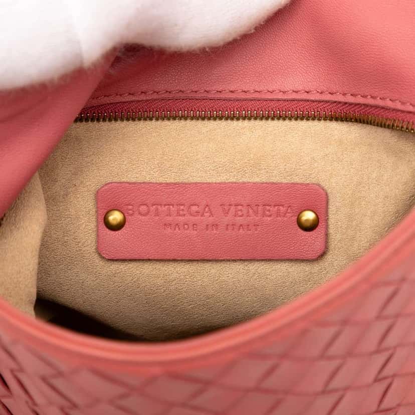 Bottega Veneta Nappa Intrecciato Crossbody Pink Leather Very good condition - Box View