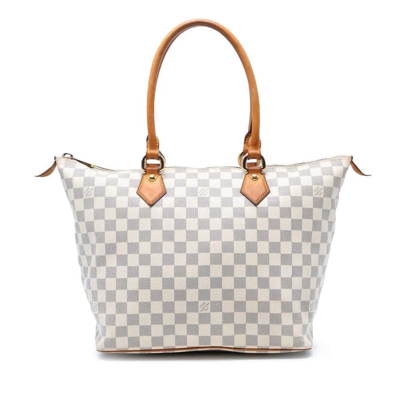 Louis Vuitton Damier Azur Saleya MM White Good condition - Front View
