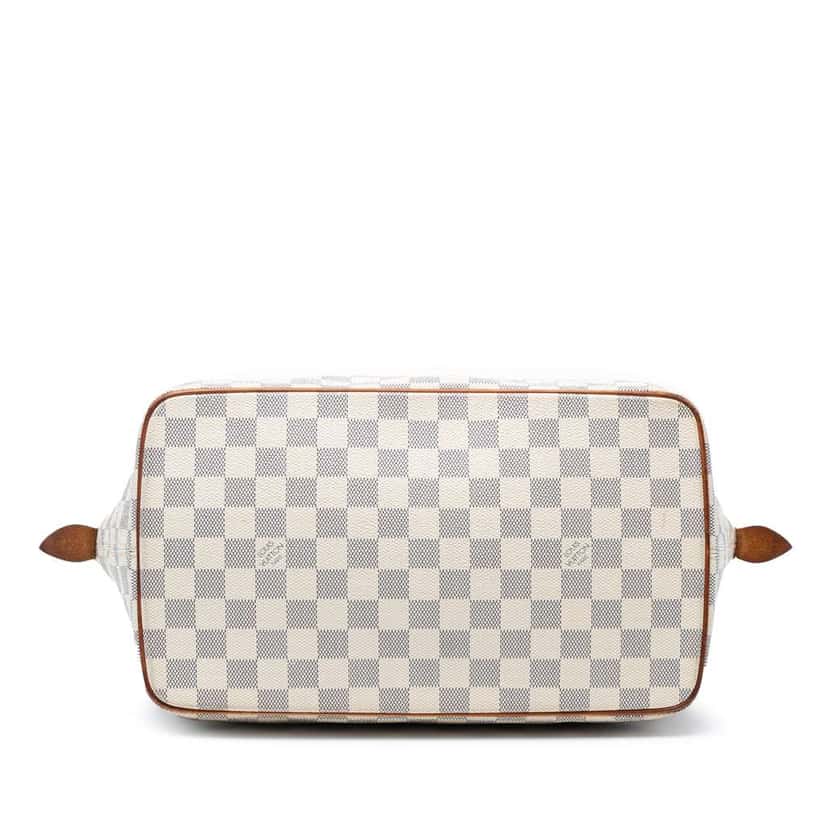 Louis Vuitton Damier Azur Saleya MM White Good condition - Inside View