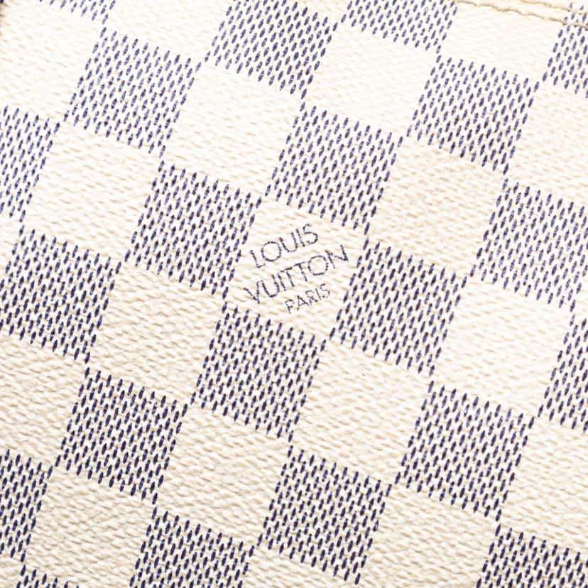Louis Vuitton Damier Azur Saleya MM White Good condition - Box View