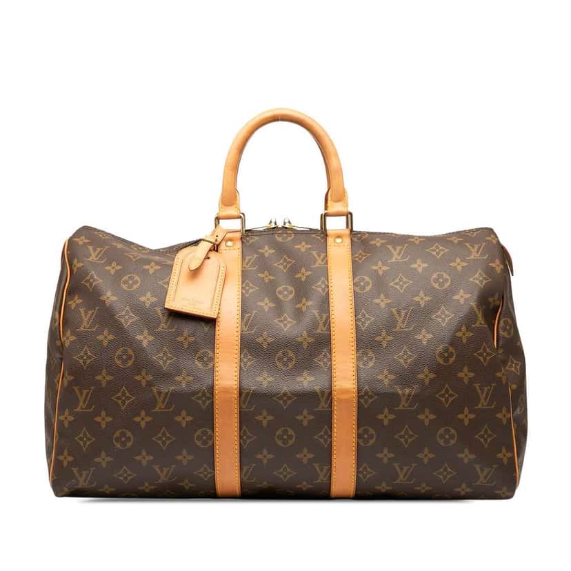 Louis Vuitton Monogram Keepall 45 Brown Good condition - Front View