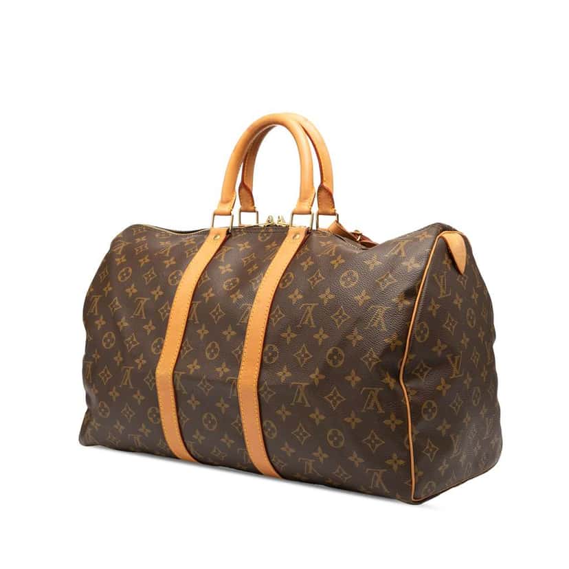 Louis Vuitton Monogram Keepall 45 Brown Good condition - Back View