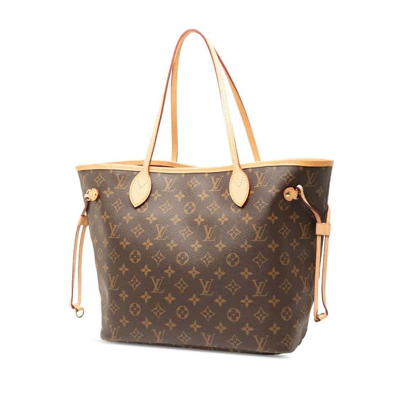 Louis Vuitton Monogram Neverfull MM Brown Good condition - Back View
