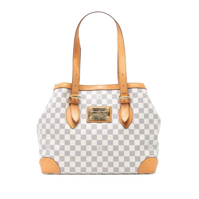 Louis Vuitton Damier Azur Hampstead MM White Good condition - Front View