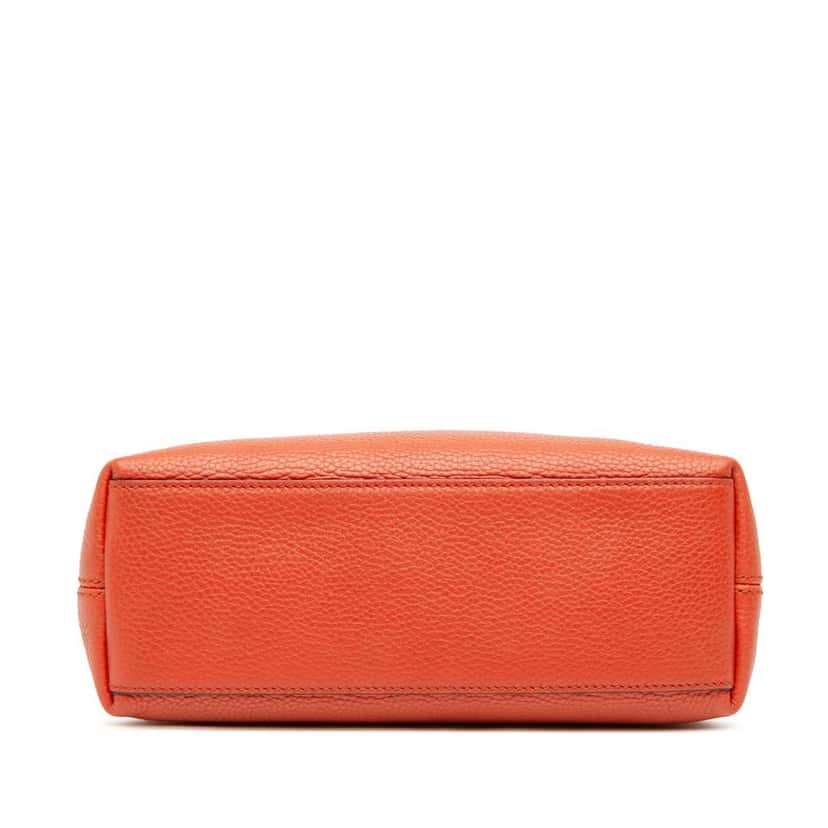 Gucci Small Leather Soho Chain Tote Orange Leather Good condition - Inside View