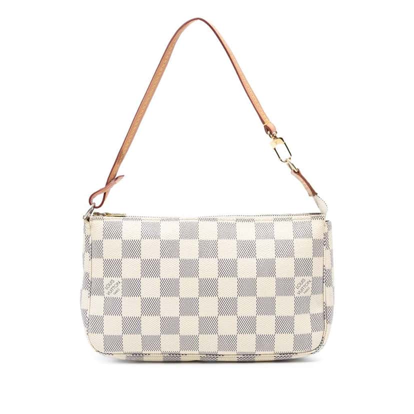 Louis Vuitton Damier Azur Pochette Accessoires White Good condition - Front View