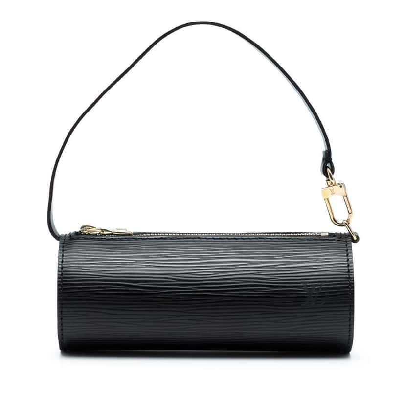 Louis Vuitton Epi Pochette Papillon Black Leather Good condition - Front View
