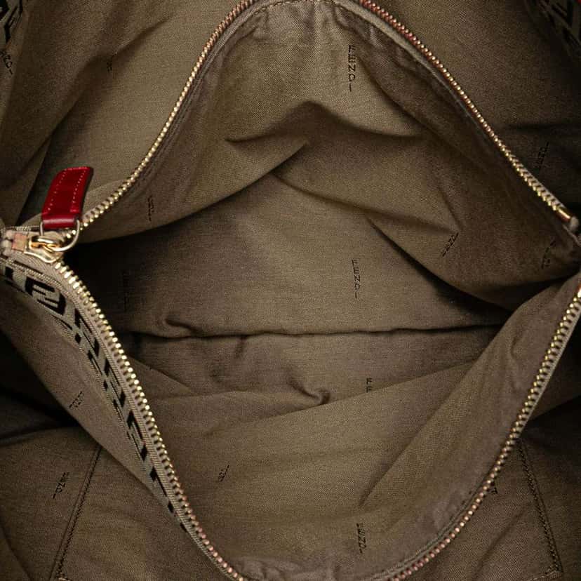 Fendi Zucchino Canvas Tote Brown Canvas Good condition - Model View