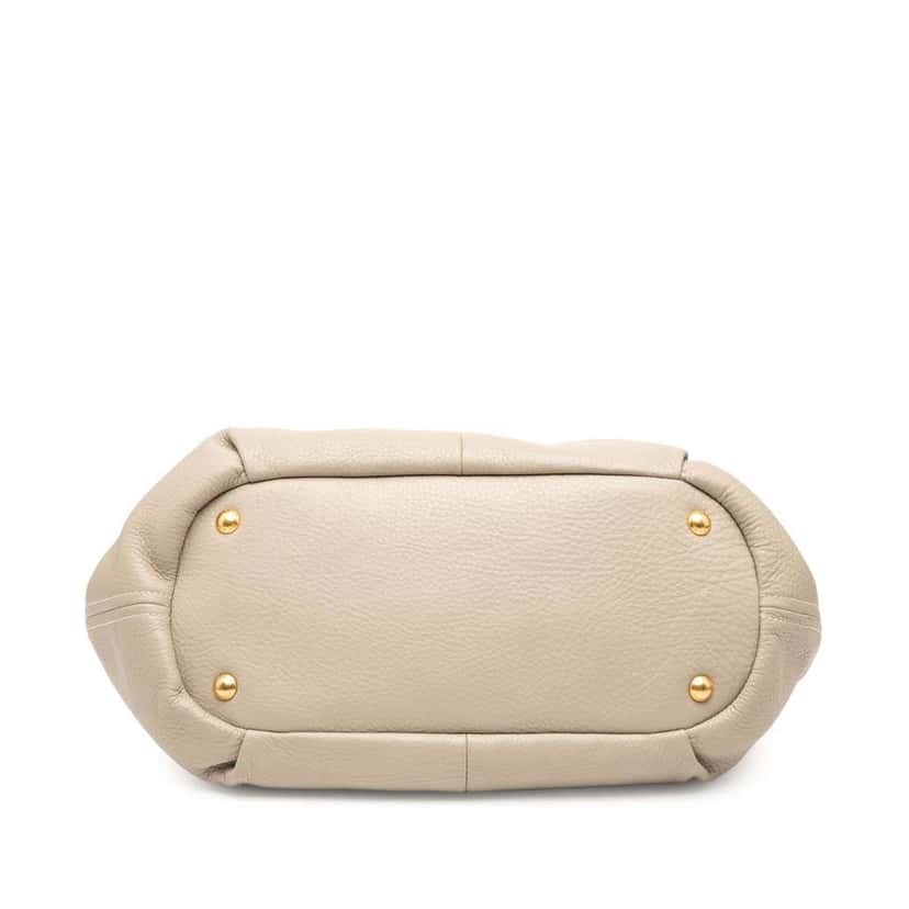 Prada Vitello Daino Open Convertible Tote Brown Leather Good condition - Inside View