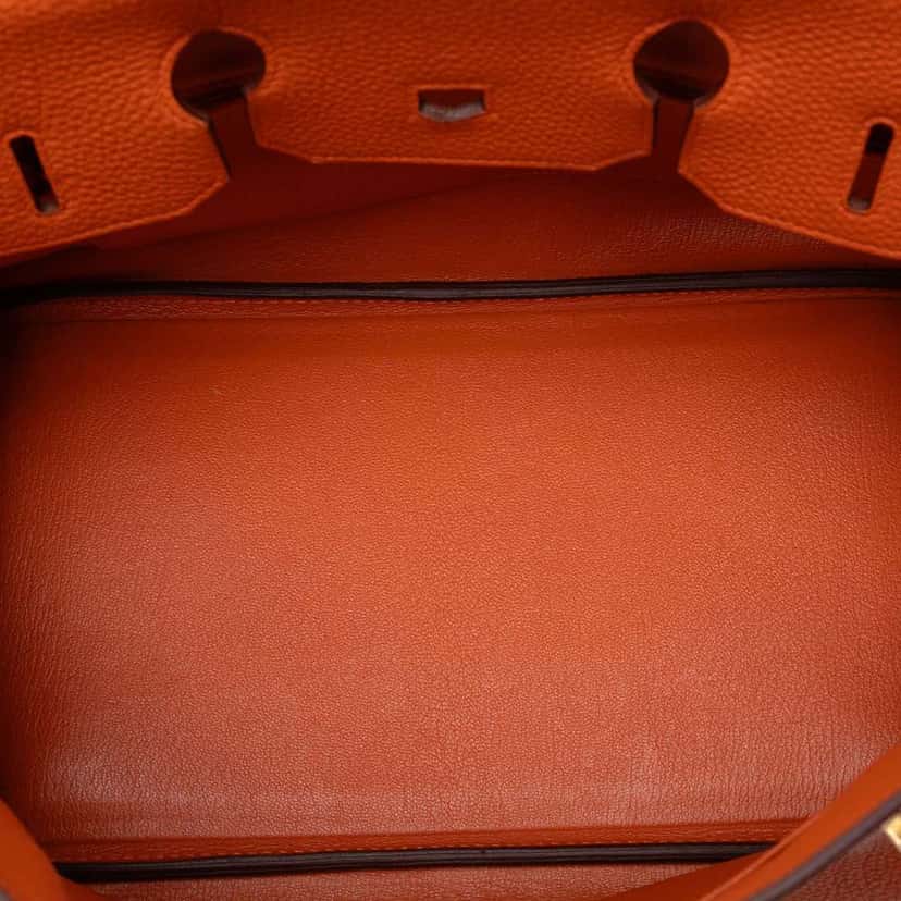 Hermès Togo Birkin Retourne 35 Orange Leather Good condition - Model View