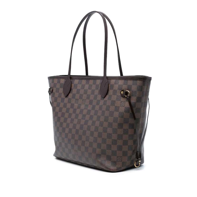 Louis Vuitton Damier Ebene Neverfull MM Brown Good condition - Back View