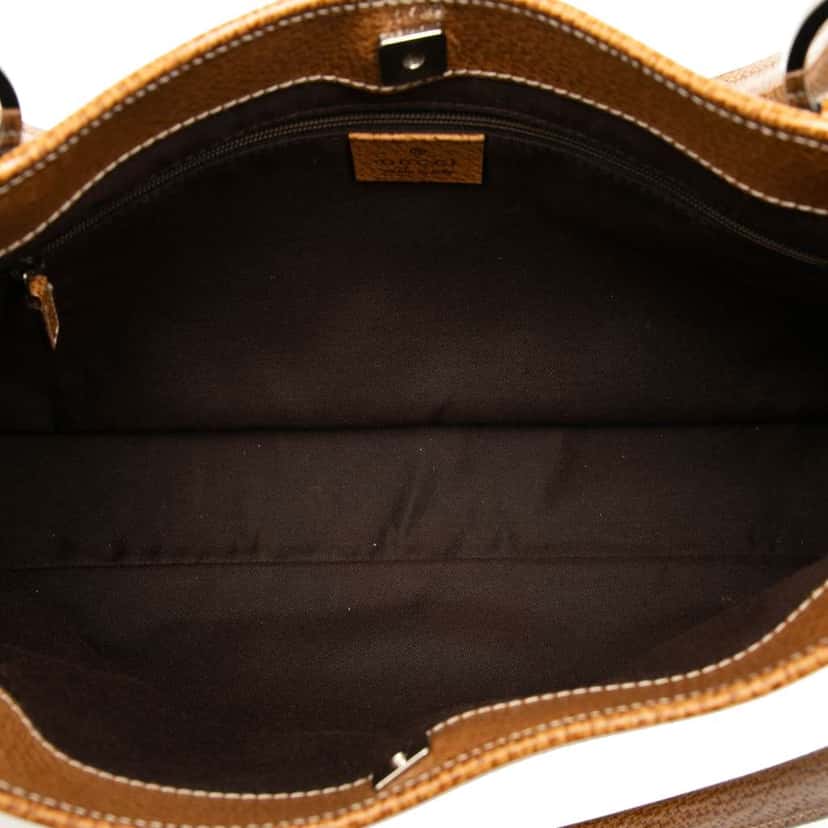 Gucci GG Canvas Tote Brown Canvas Good condition - Model View