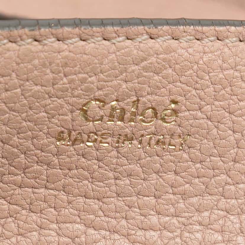 Chloé Mini Grained Lambskin Drew Crossbody Brown Leather Good condition - Box View
